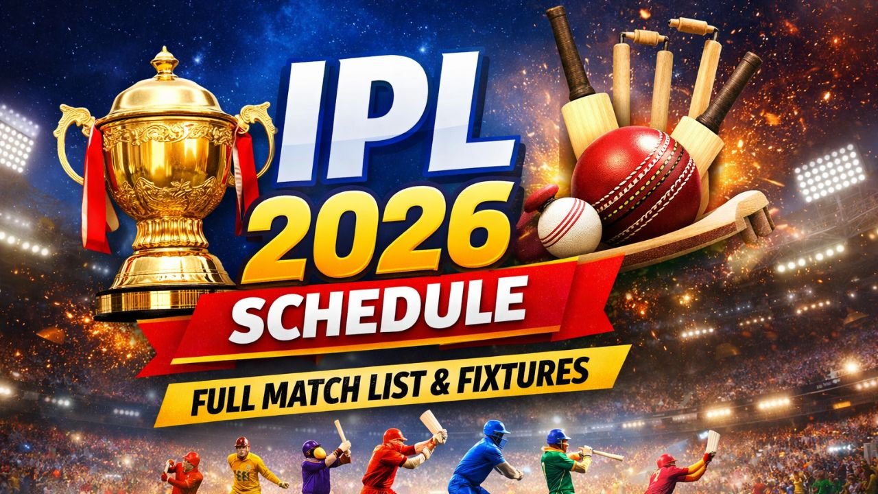 The IPL 2026 schedule has been announced with match dates, teams and venues. Check the full fixtures list, playoff schedule and key matches.