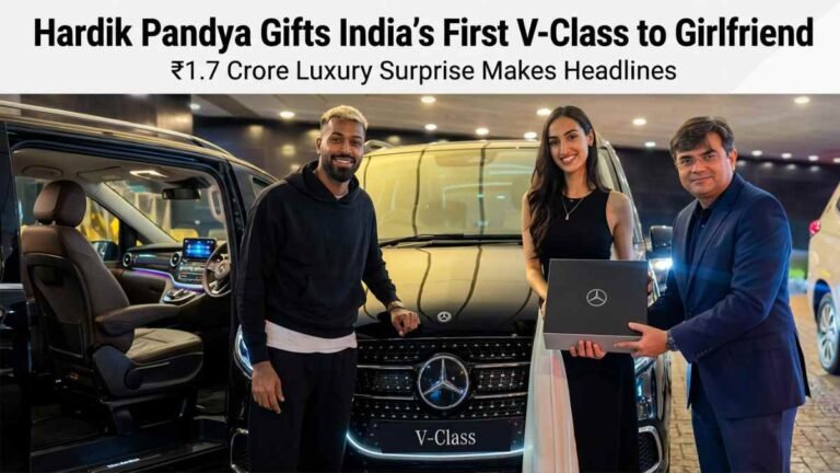 First V-Class Mercedes in India! Hardik Pandya’s Mega Gift for Girlfriend