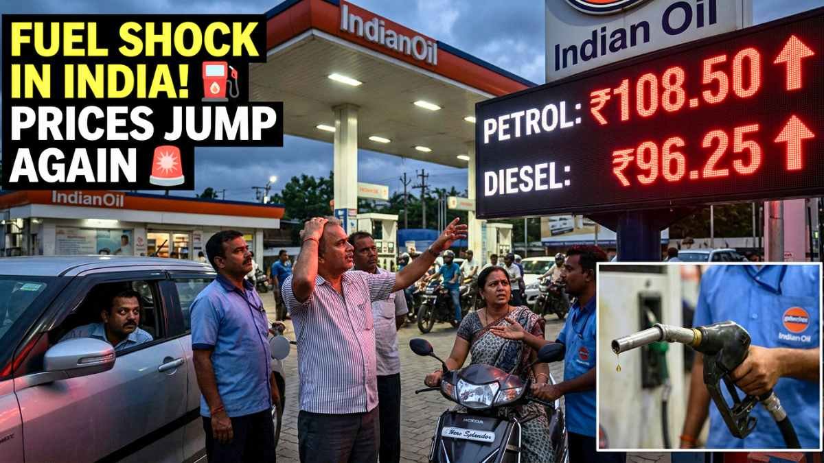 Fuel Price Shock in India: Petrol up ₹5, Diesel up ₹3 — Nyara Energy Leads Hike